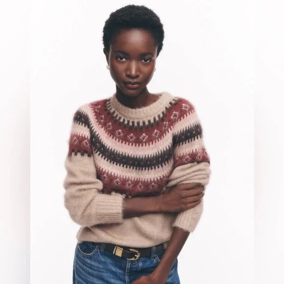 Madewell fair aisle, alpaca blend sweater small - Picture 2 of 10